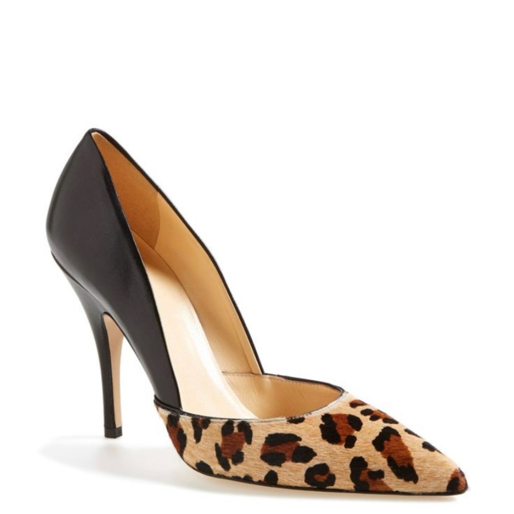 KATE SPADE Lottie Leopard Print Heels 8 1/2